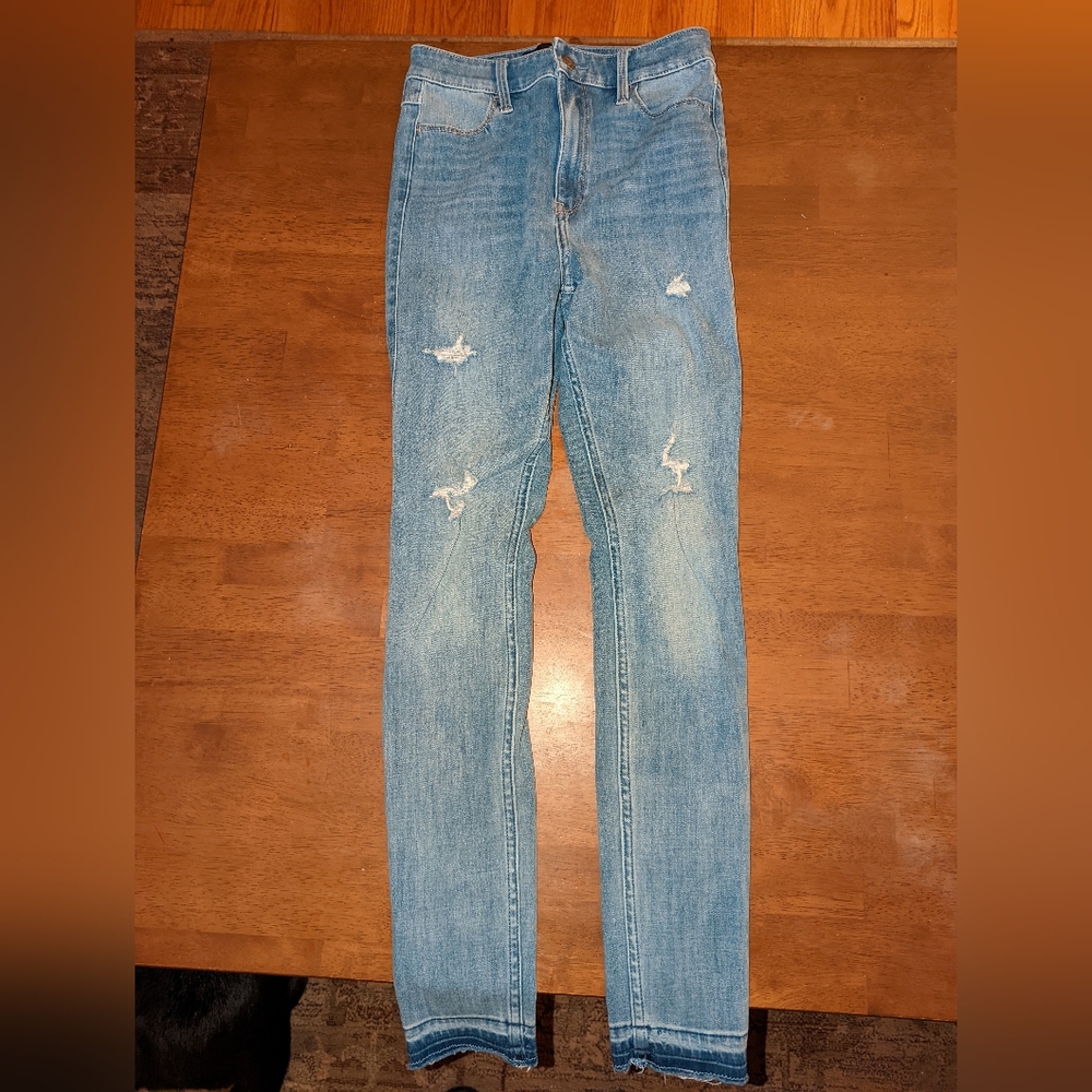 Hollister Ultra High-rise Extreme stretch skinny.